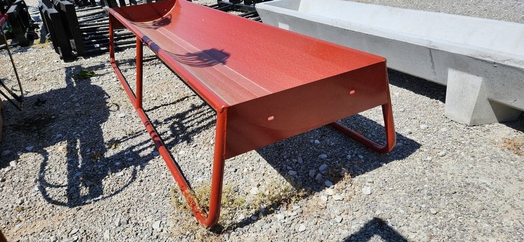 Apache Metal Feed Bunk/Trough | Model 10' | 24" W | 8" D | 21" H | 16 Gauge Steel | For Livestock