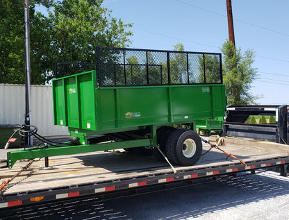 TurfTime Dump Trailer | Model  DT-12 | 108"L x 78"W | 12,000lb GVW | 4.5yd Capacity Heavy Duty | For Tractor