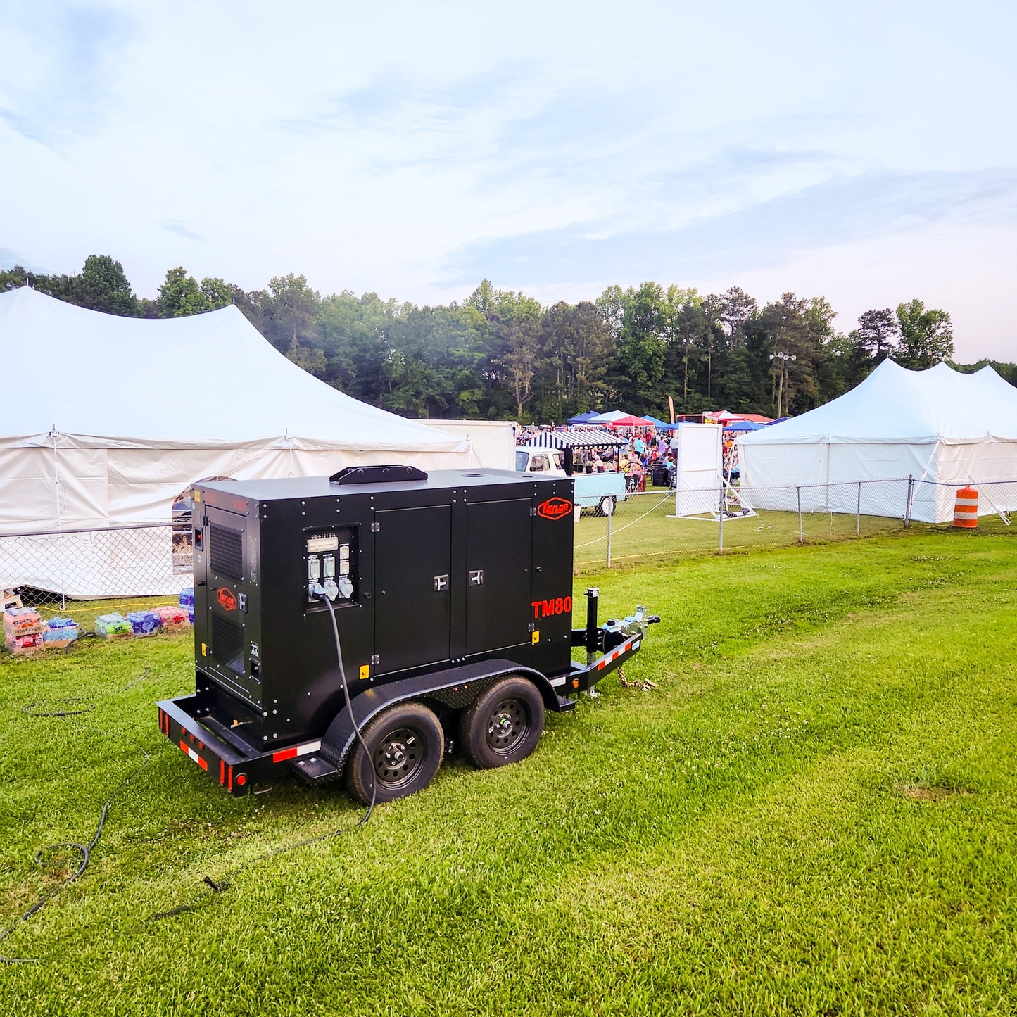 Taylor Power System Trailer Mounted Mobile Generator | Model TM-80 | Horsepower 100 HP | Standby Power 80kW