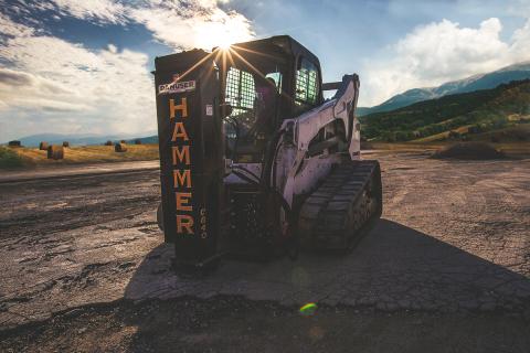 Danuser Hammer | Model CB40 | Width  25.1" inches | Oil Flow Range 12–30 GPM | For Skid Steer