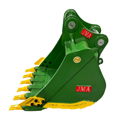 JMA Attachments Heavy Duty Digging Bucket | Bucket Width 36", 42" & 48″ Inches | Pin Size 60mm | For 10 – 15 Tons Excavators