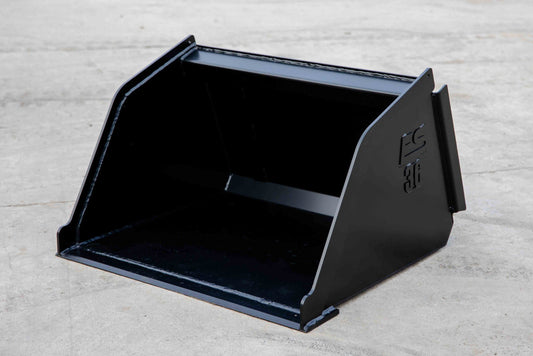 Express Steel | Snow/Mulch Bucket | Model Mini Bobcat | SKU ES-MBSMB-0036 | Width 36" | Hydraulic Flow 10 To 20 GPM | For Mini Skid Steers