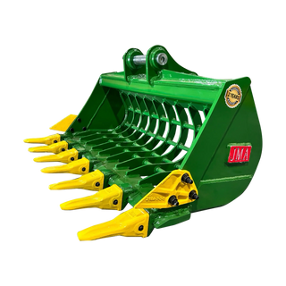 JMA Attachments Skeleton Bucket with Teeth | Bucket Width 36", 48", 60" inches | Pin Size 45mm | For 5 – 6.5 Tons Mini Excavators