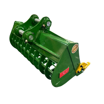 JMA Attachments Skeleton Bucket with Teeth | Bucket Width 36", 48", 60" inches | Pin Size 45mm | For 5 – 6.5 Tons Mini Excavators
