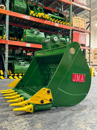 JMA Attachments Skeleton Bucket with Teeth | Bucket Width 36", 48", 60" & 72" inches | Pin Size 50mm | For 7 – 10 Tons Excavators