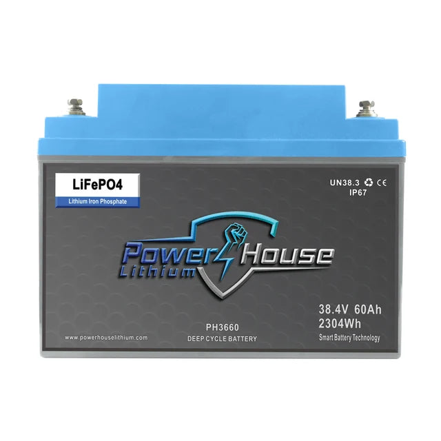 PowerHouse Lithium 36V 60Ah Deep Cycle Battery | Model PH3660 | 2160Wh | Group 31 | Trolling Motors