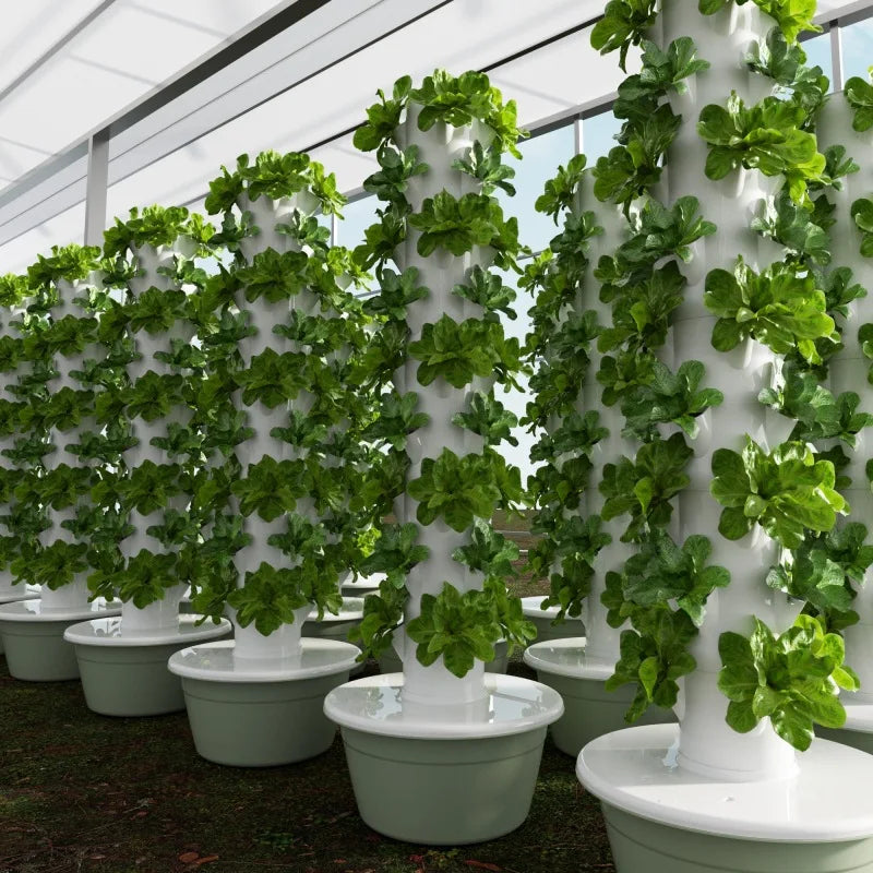 Lyine Hydroponic System Vertical Planter | 9-Layer Aeroponics Tower | Height 165 cm