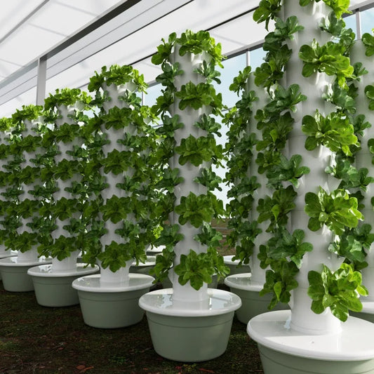 Lyine Hydroponic System Vertical Planter | 9-Layer Aeroponics Tower | Height 165 cm