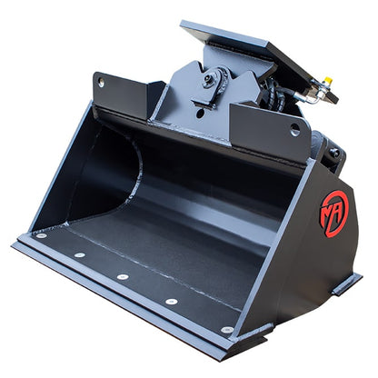 Mongo Attachments Tilt Bucket | Model MTGB900 | Width 36" | Hydraulic 45° Tilt | 2.5 To 4.5 Tons | For Excavators