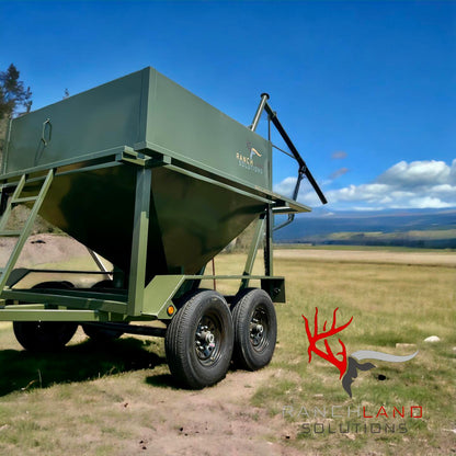 Ranchland Solutions Dual Axel Mobile Feed Hopper