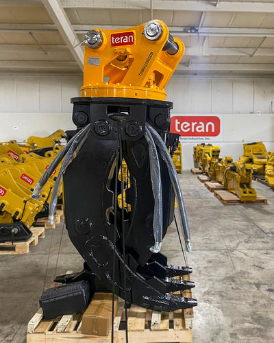 TERAN TDWSG312 Hydraulic Rotary Wood / Stone Grapple, Excavator Attach