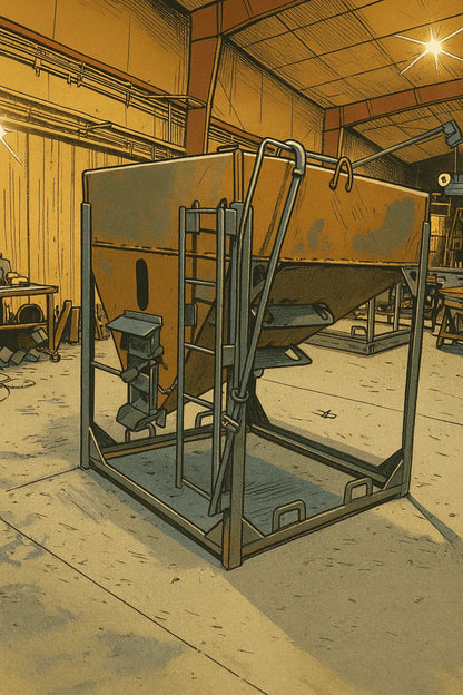 Apache Equipment Feed Bins | 1 Ton – 5.5 Ton | Portable & Stationary | Galvanized Steel