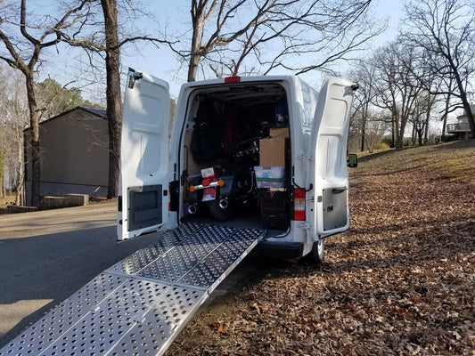 Black Widow Big Boy EZ Rizer™ 3-Piece Arched Folding Ramp | Model MF3-9647-EZ To MF3-14447-EZ | Lengths 8' To 12' | Capacity 1,500 To 3,000 lb | Horsepower 4 To 90+ HP | For Motorcycle, ATV & UTV