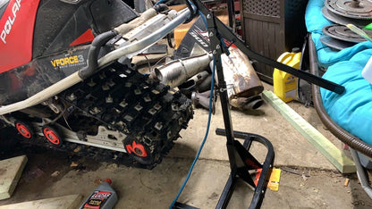 Black Widow Black Ice Heavy-Duty Snowmobile Track Stand & Lift | Model SNO-1512 | Base Size 23" x 21" | Capacity 600 lb | For Most Snowmobiles