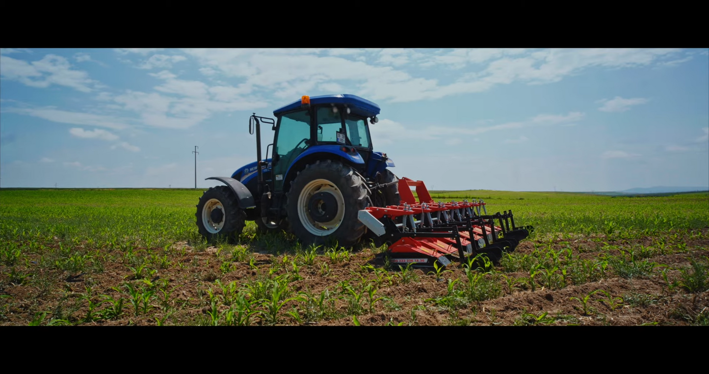 TOSCANO | Fertilizing Inter-Row Rotary Cultivator | Model 3, 4, 5, 6 & 7 Units | Total Width 7.05 to 14.76 Feet | HorsePower 30-75 HP | For Tractor