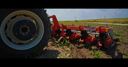 TOSCANO | Fertilizing Inter-Row Rotary Cultivator | Model 3, 4, 5, 6 & 7 Units | Total Width 7.05 to 14.76 Feet | HorsePower 30-75 HP | For Tractor