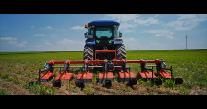 TOSCANO | Fertilizing Inter-Row Rotary Cultivator | Model 3, 4, 5, 6 & 7 Units | Total Width 7.05 to 14.76 Feet | HorsePower 30-75 HP | For Tractor