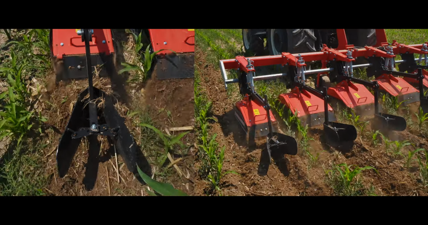 TOSCANO | Fertilizing Inter-Row Rotary Cultivator | Model 3, 4, 5, 6 & 7 Units | Total Width 7.05 to 14.76 Feet | HorsePower 30-75 HP | For Tractor