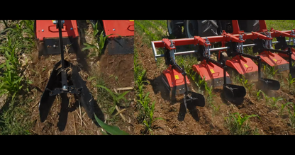 TOSCANO | Fertilizing Inter-Row Rotary Cultivator | Model 3, 4, 5, 6 & 7 Units | Total Width 7.05 to 14.76 Feet | HorsePower 30-75 HP | For Tractor