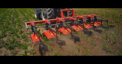 TOSCANO | Fertilizing Inter-Row Rotary Cultivator | Model 3, 4, 5, 6 & 7 Units | Total Width 7.05 to 14.76 Feet | HorsePower 30-75 HP | For Tractor
