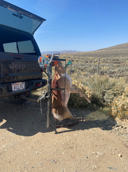 KShot Hitch-Mounted Deer Hoist & Carrier | Model DEER-HOIST-CARRIER | 40.25" L x 18.5" W | 600 lb Capacity | 20 To 100+ HP | Trucks, SUVs, ATVs & UTVs