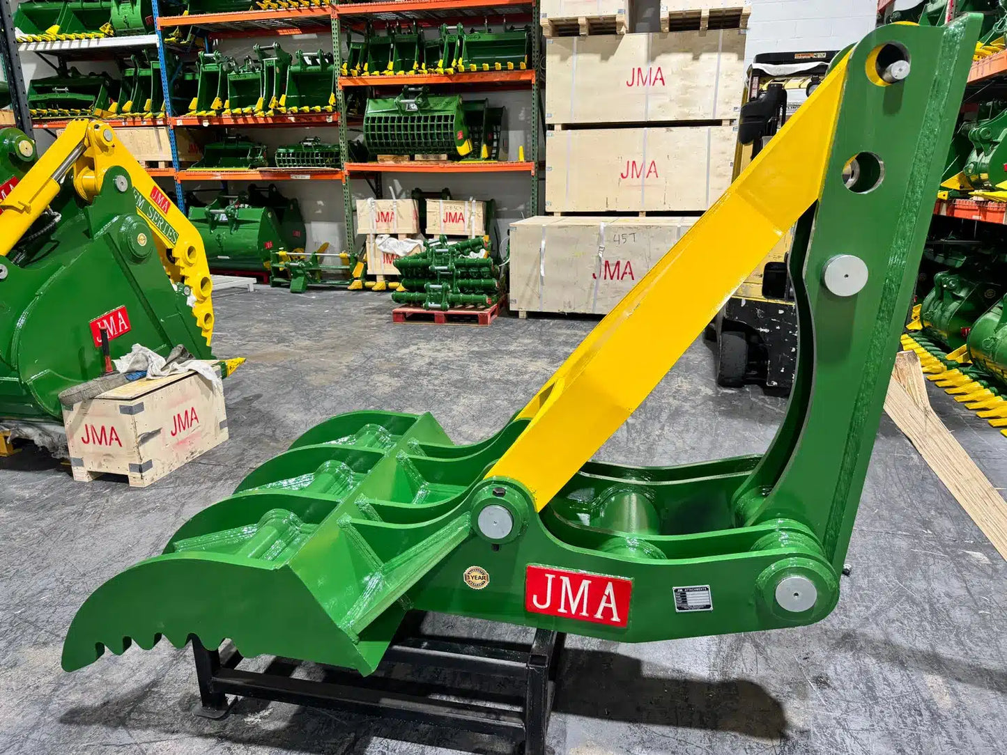 JMA Attachments Mechanical Thumb | Overall Width 39" inches | Overall Length 65" inches | For 25 – 35 Tons Excavators