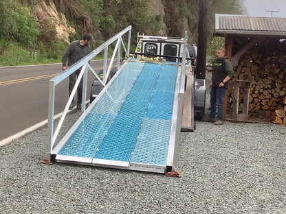 Black Widow Folding ATV Ramp | Model TFP-9354 | Size 7' 9" L x 53.5" W | Capacity 1,500 lb. | Horsepower Up to 60 HP | For ATV, UTV & Motorcycle Loading