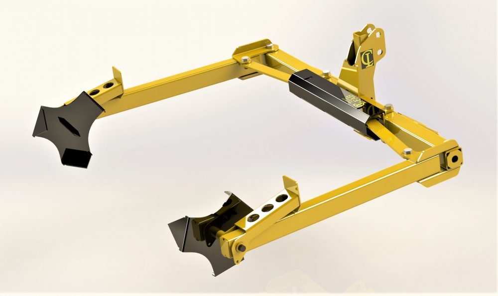 CL Fabrication Bale Unroller | Width 60" inches | Oil Flow Range 12-30 GPM | For Skid Steer
