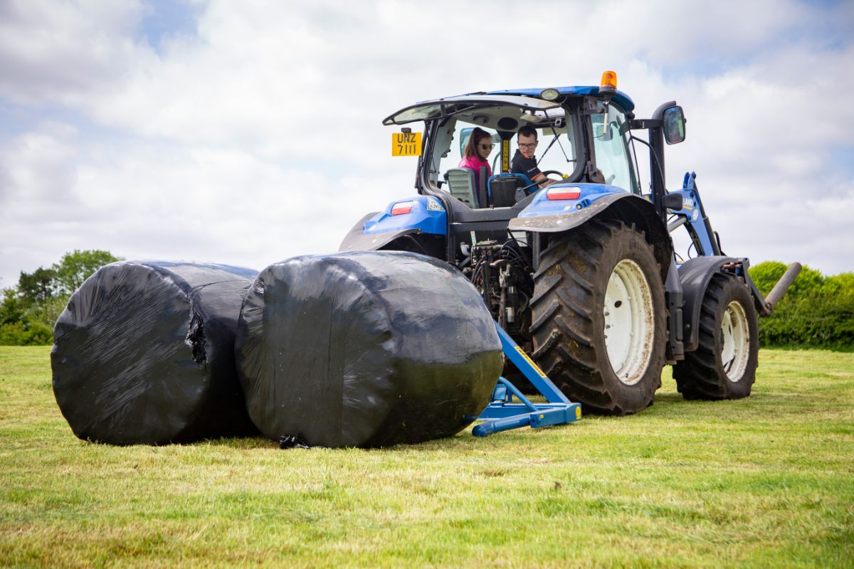 Fleming Double Bale Tipper | Width 42" | 100+ HP | For Tractors & Loaders