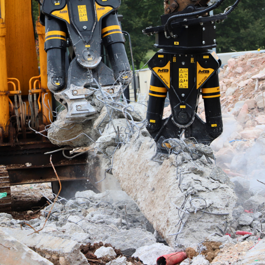 MB Crusher | Demolition Pulverizer | Model MB-PT1650 | Jaws Width 27.8" Inches | 20-25 RPM | Machine Size 19-25 Ton | Excavators