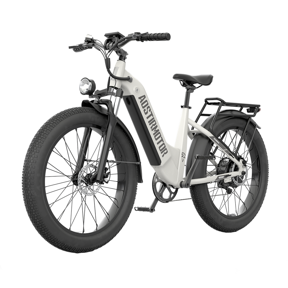 Aostirmotor 52V All-Terrain Electric Bike Queen | 1000W Brushless Motor | 52V 15Ah Lithium-Ion Battery | 330 lbs