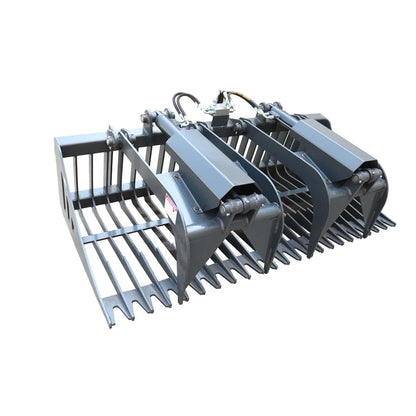 Landy Attachment Rock Grapple Bucket | Width 72" & 84" | 16 GPM | For Skid Steers