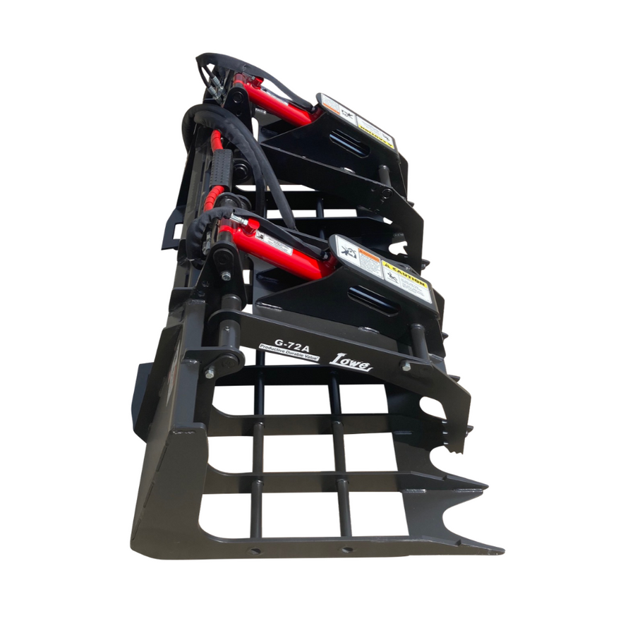 LOWE | BG-600 Grapple | 72" Width | 42" Grapple Opening | 863 lb Heavy-Duty Design | Heavy-Duty Construction | Greaseable Pivot Points | For Skid Steers