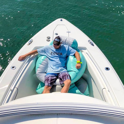 Ocean-Tamer Round Marine Bean Bag Chair | Small, Medium & Large Sizes | Width 33″–36″ | Up to 275 lbs Capacity | For Boats, Yachts & Outdoor Use