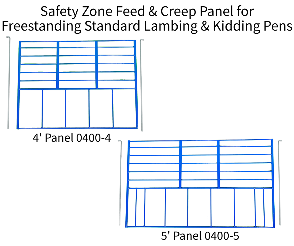Sydell Feed Creep Panel | #0400-4T / #0400-5T | Width 47" & 59" | For Sheep & Goat Pens