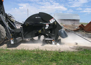 Paladin Bradco RS24 Rock Saw | Depth 18"-24" | Width 2.5"-4" | 22-44 GPM | For Skid Steers