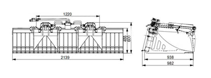 Landy Attachment Rock Grapple Bucket | Width 72" & 84" | 16 GPM | For Skid Steers