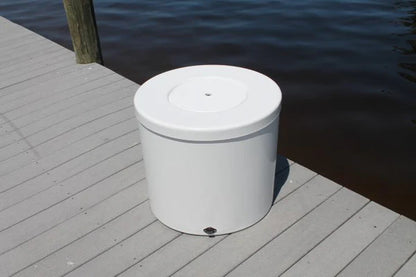 RIO MARINE CUSTOMS | Fiberglass Livewell | Model CMLW50 | 26.5" D x 24" H | 50 Gallon Capacity | For Fishing Enthusiasts