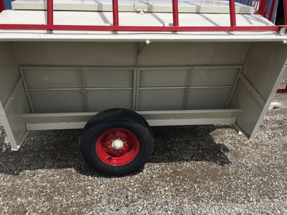 Apache Equipment 70 Creep/Self Feeder | Length 8' | Capacity 70 Bushel | Portable & Skid | For Daily Feeding Pressure