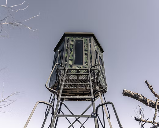 Radix Hunting Blind Trailer | Height 5' | 2" Ball Hitch | 4 Integrated Leveling Jacks