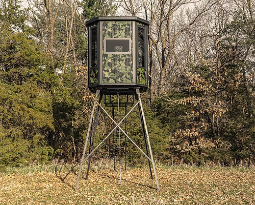 Radix Hunting | Monarch X 2.0 Elevated Hunting Blind System | 72" x 72" Interior | Adjustable 5'–10' Steel Tower | For Serious Whitetail & Bow Hunters