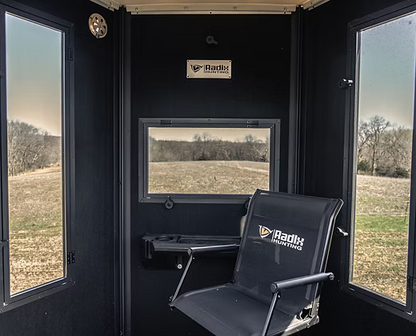 Radix Hunting Blind Trailer | Height 5' | 2" Ball Hitch | 4 Integrated Leveling Jacks