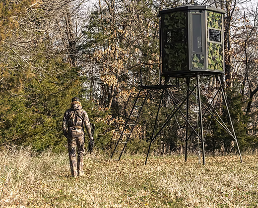 Radix Hunting | Monarch X 2.0 Elevated Hunting Blind System | 72" x 72" Interior | Adjustable 5'–10' Steel Tower | For Serious Whitetail & Bow Hunters