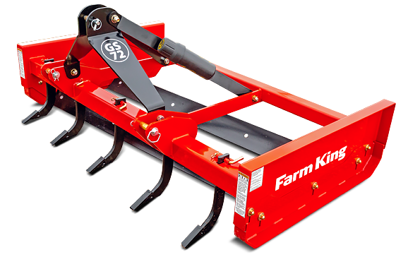 Farm King YGS Grading Scraple Land Leveler 3PT Hitch | 60", 72" and 84" Working Width | 20-65HP | For Tractor