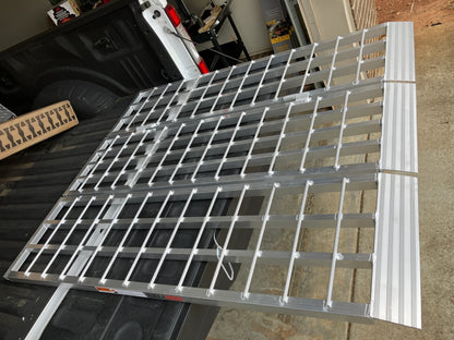 Black Widow Folding Motorcycle Trailer Ramp | Model TF-6050-1500A | Size 49-1/8" Wide | Capacity 1,500 lb | Horsepower 4 To 90+ HP | For Trailers & Truck Beds