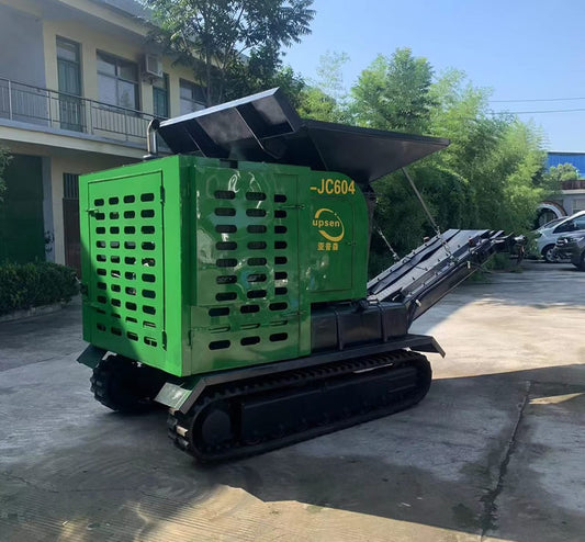 Upsen U-JC604 Portable Track Mobile Jaw Crusher | 30-50 TPH  Crushing Capacity | 650x350mm Jaw With Yanmar Diesel Engine