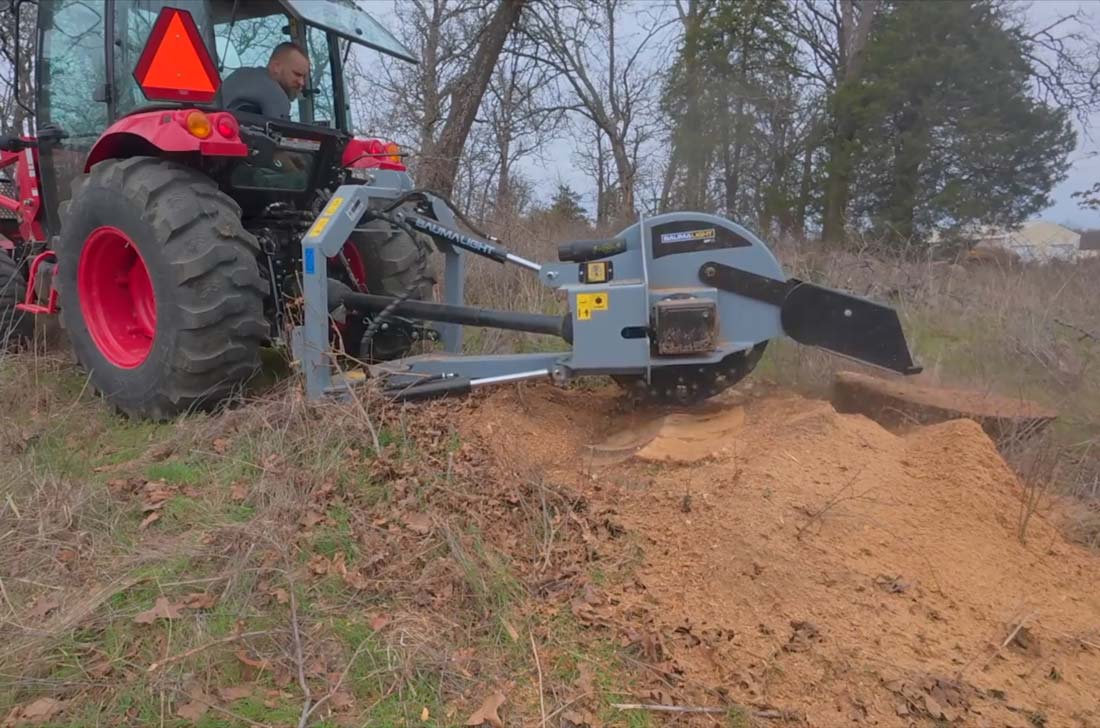 Baumalight Stump Grinder | Model 3P38 | Cutting Width 38" | 60–110 HP | For Cat II Tractors