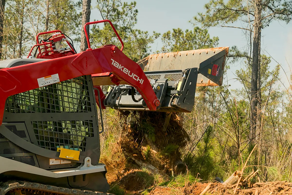 Solesbee's Heavy Duty Skid Steer 4-in-1 Bucket for Skid Steer