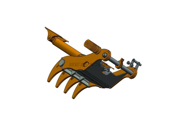 Bedrock Attachments Pin-On Thumb | Model EPT70-PO4T36 | Width 27.6" | Pin Size 70mm | 4 Teeth | Machine Size 15-18 Ton | For Excavators