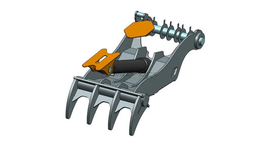 Bedrock Attachments Pin Grabber Thumb | Model EPT110-PG4T60 | Width 47.6" | Pin Size 110mm | 4 Teeth | Machine Size 45-50 Ton | For Excavators